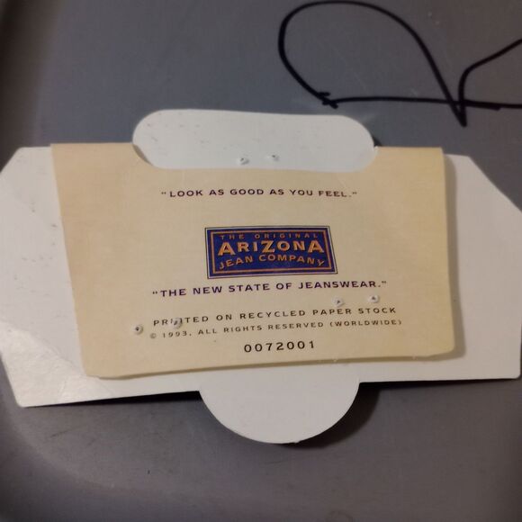 Vintage NOS 90S Arizona Mens Jeans 43x37 Blue Relaxed‎ Fit Straight Medium Wash - Picture 5 of 6